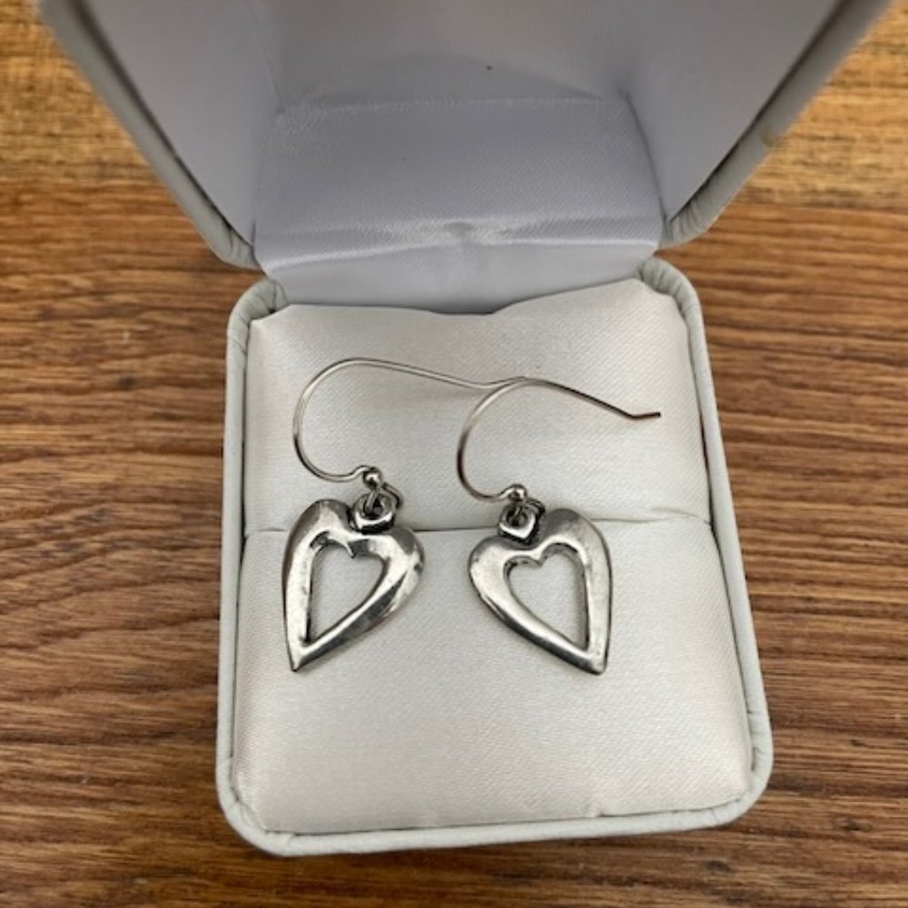 Silver Heart Earrings